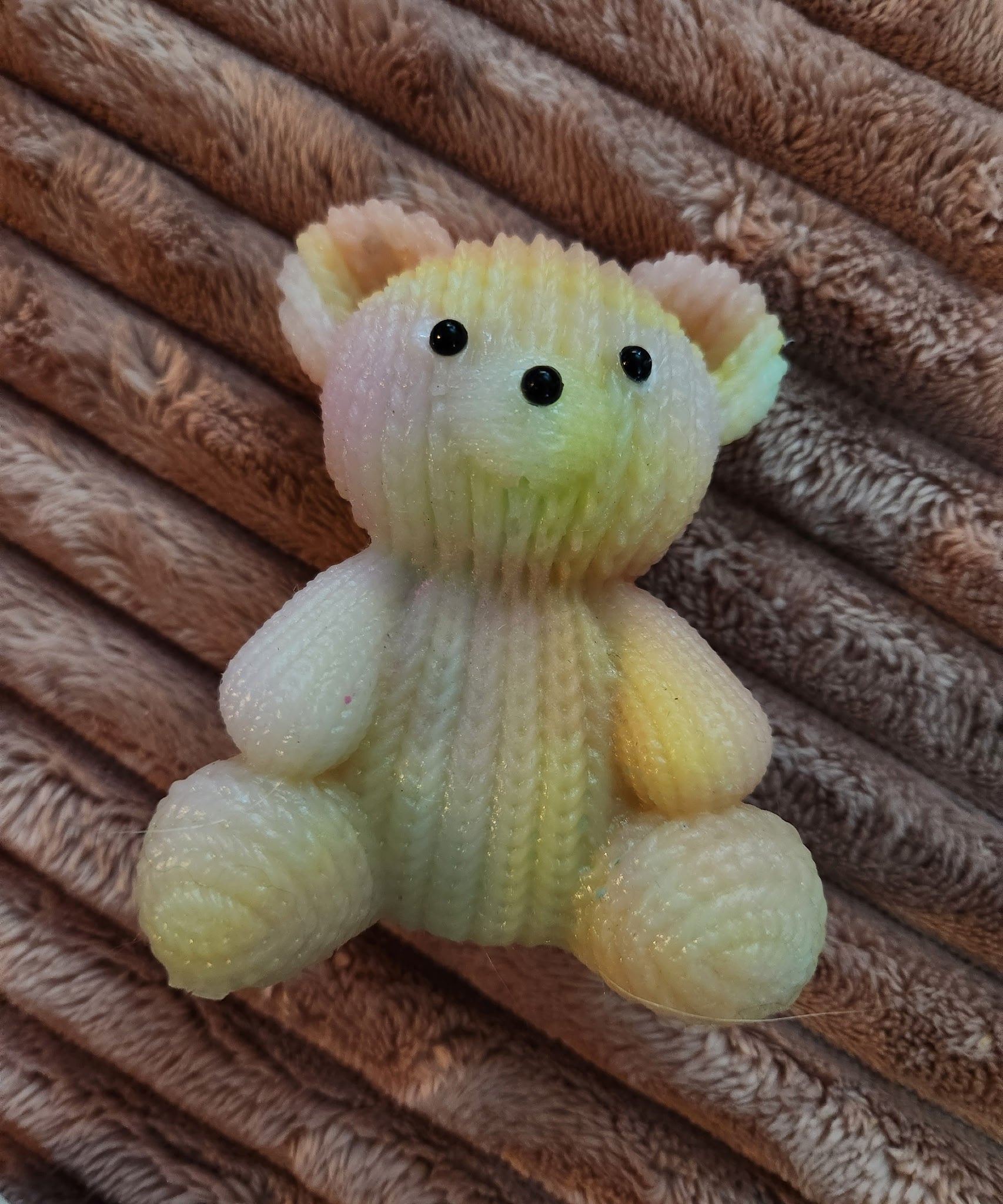 Crocheted Look Taba Squishy Teddy Bear