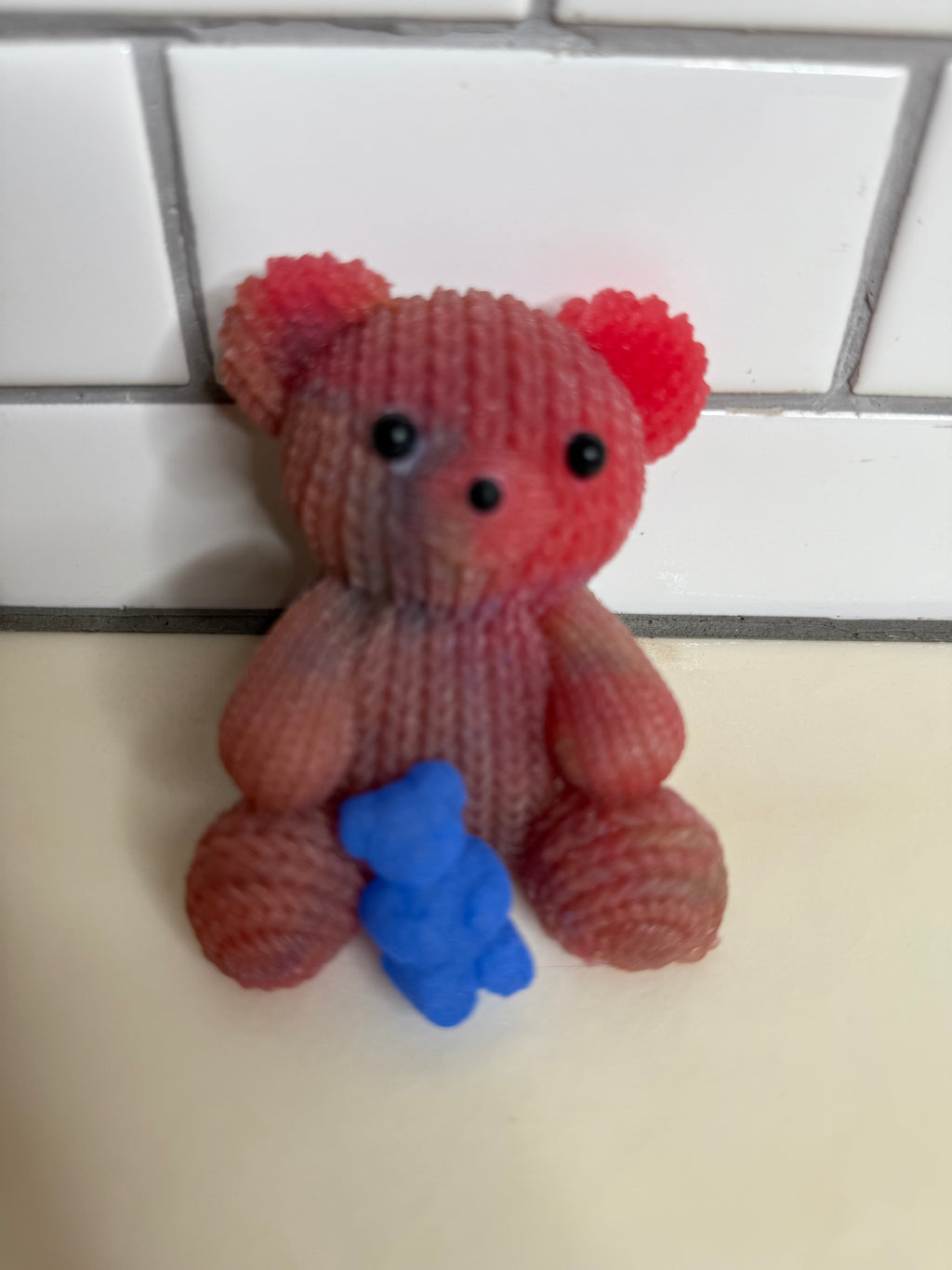 Crocheted Look Taba Squishy Teddy Bear