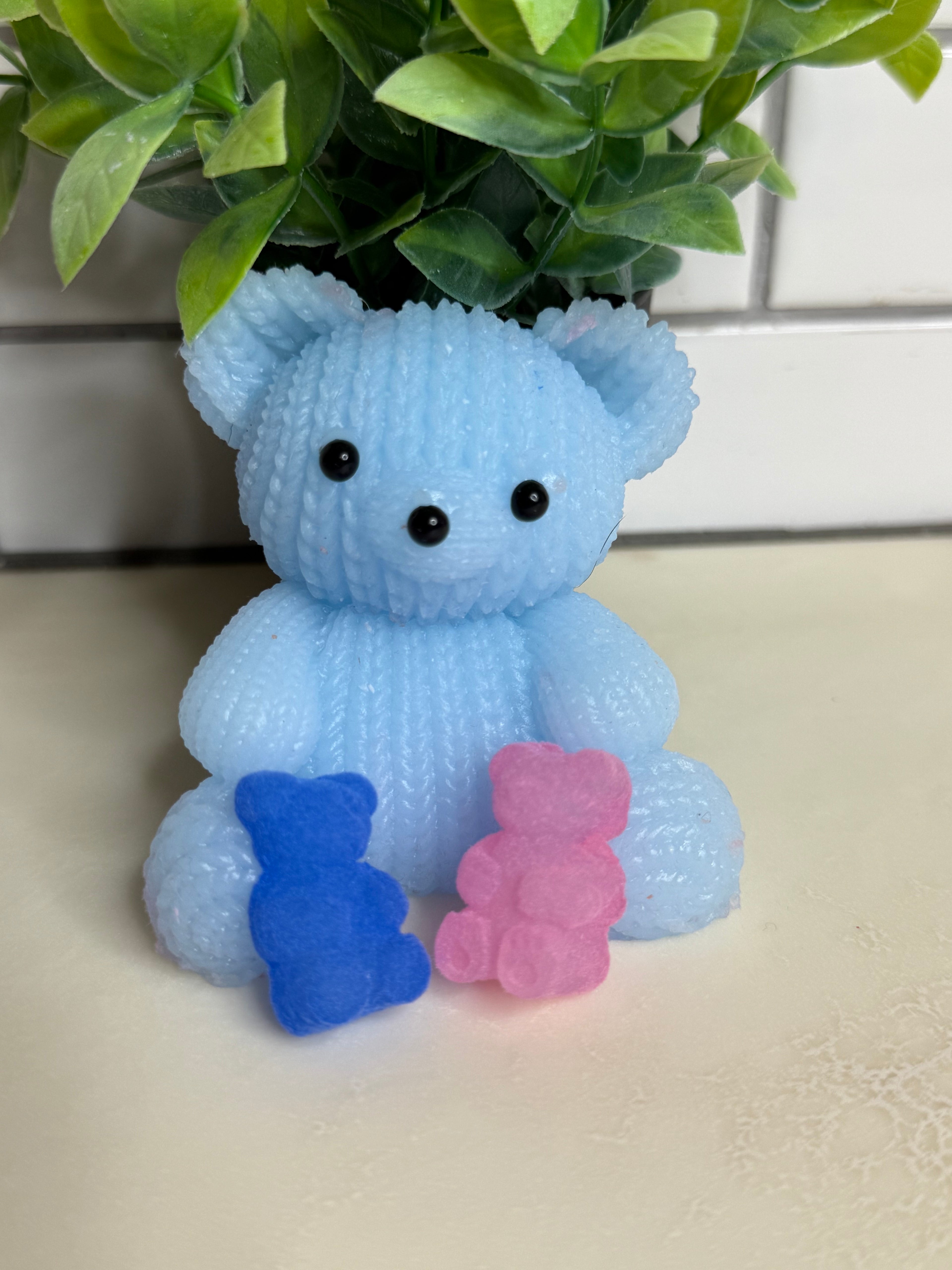 Crocheted Look Taba Squishy Teddy Bear