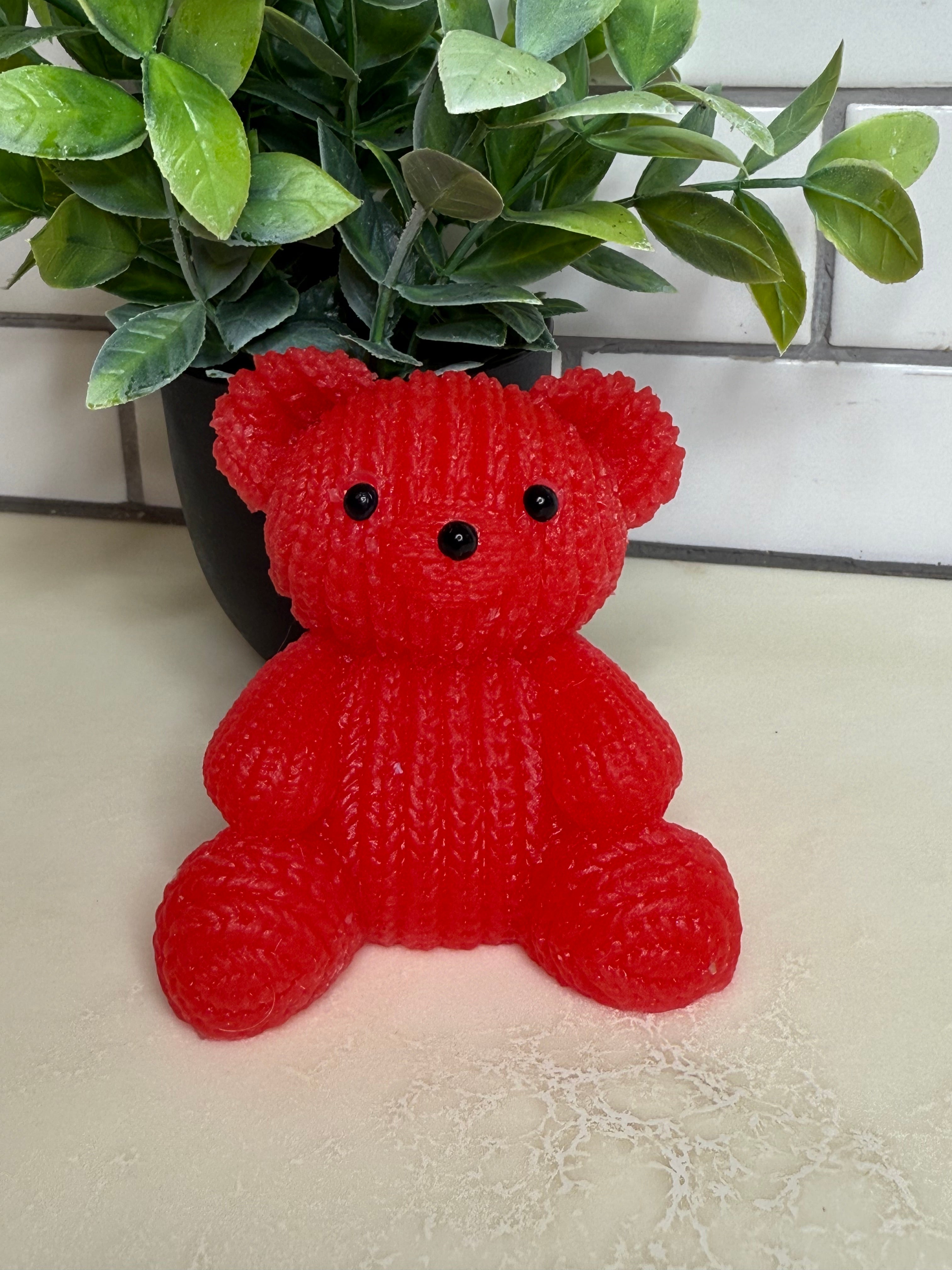 Crocheted Look Taba Squishy Teddy Bear