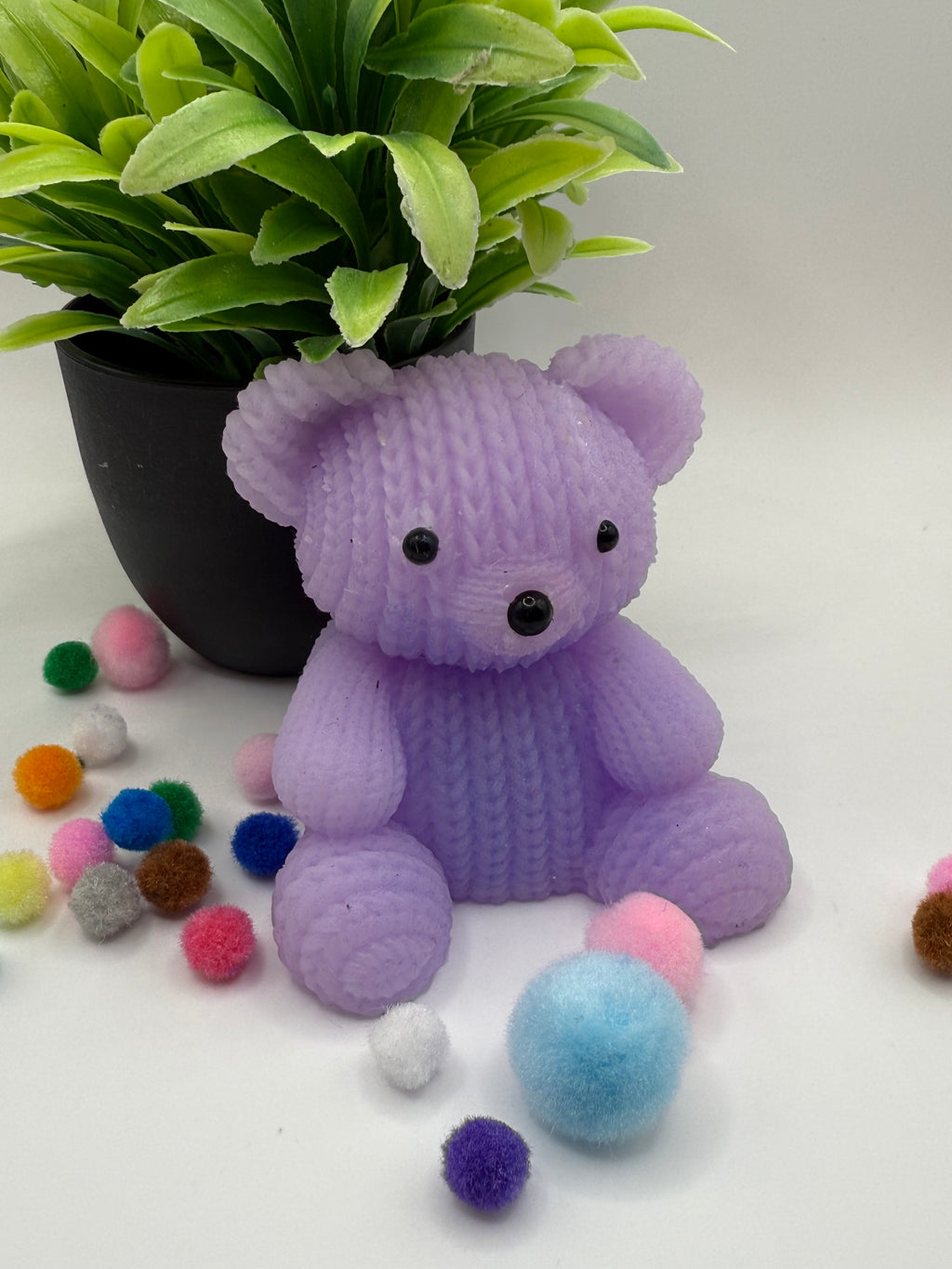 Crocheted Look Taba Squishy Teddy Bear