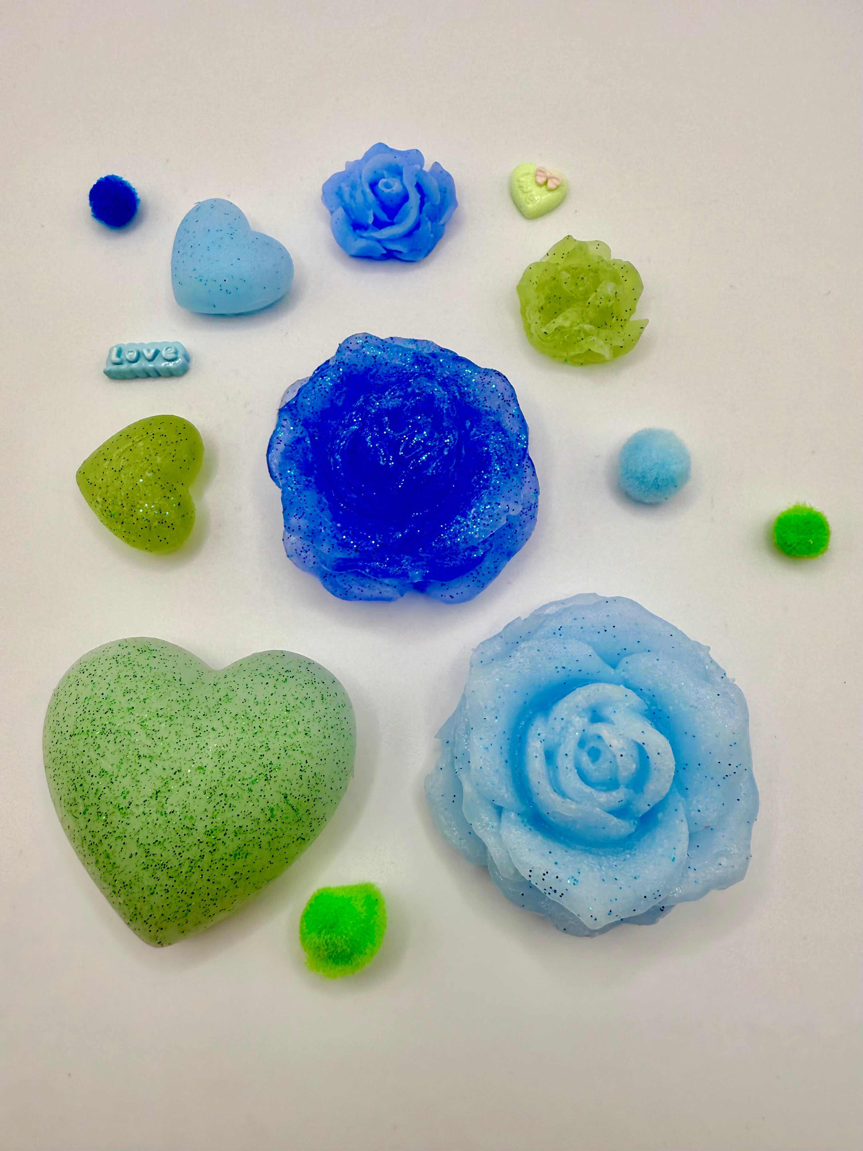 Rose & Heart Taba Squishy Set – Sensory & Fidget Toy