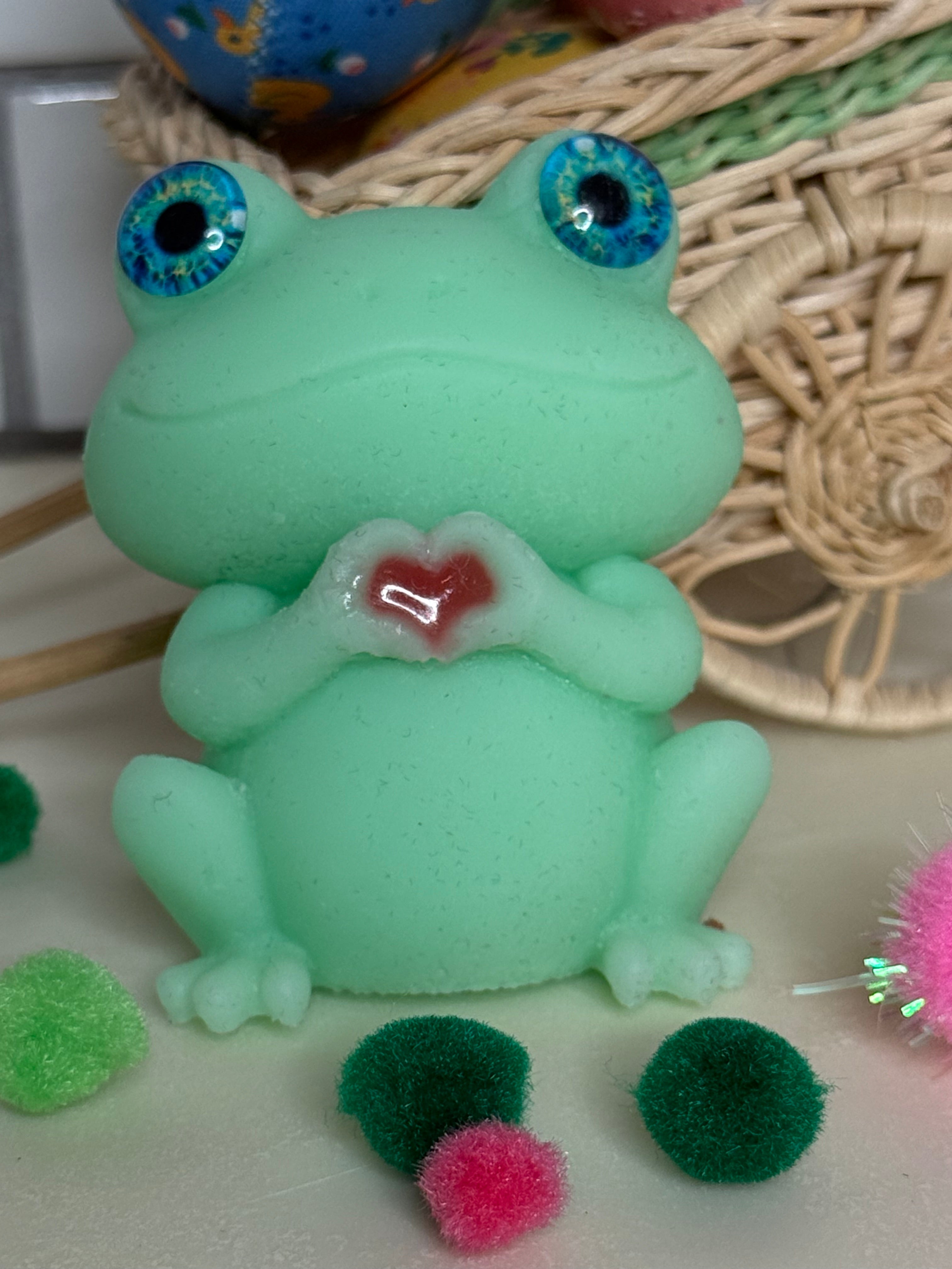 Frog Squishy: Fidget Toy | Stress & Anxiety Relief | Sensory Toy | Kawaii Frog Gift