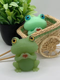 Frog Squishy: Fidget Toy | Stress & Anxiety Relief | Sensory Toy | Kawaii Frog Gift