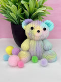 Crocheted Look Taba Squishy Teddy Bear