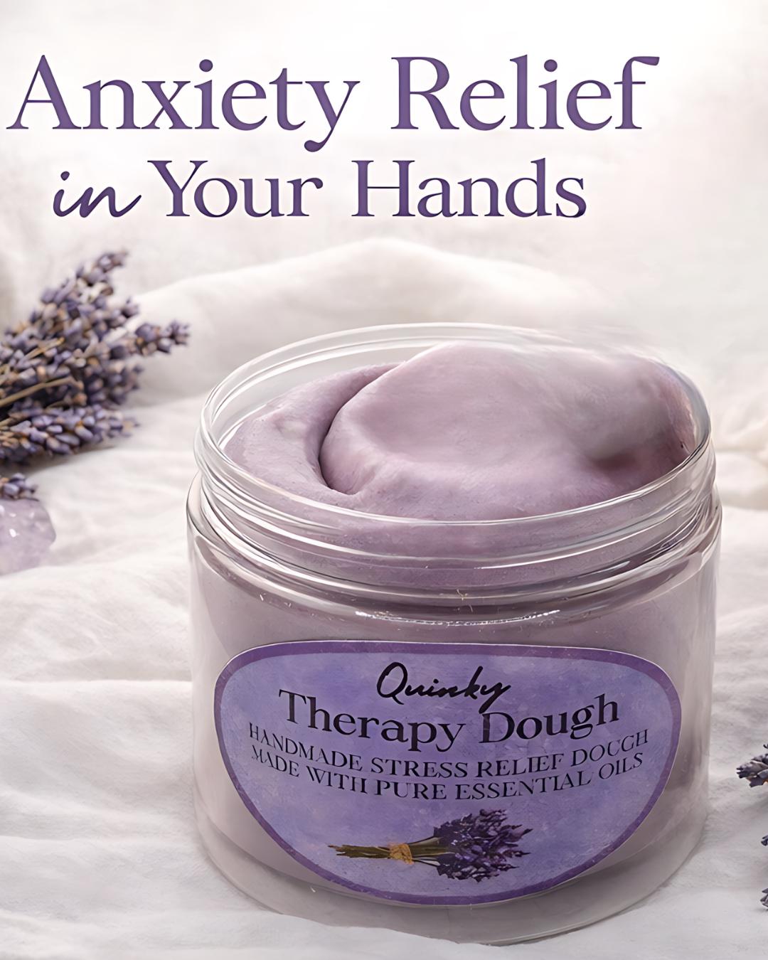 Therapy Dough for Anxiety Relief | Lavender Aromatherapy Sensory | Stress Relief Gift